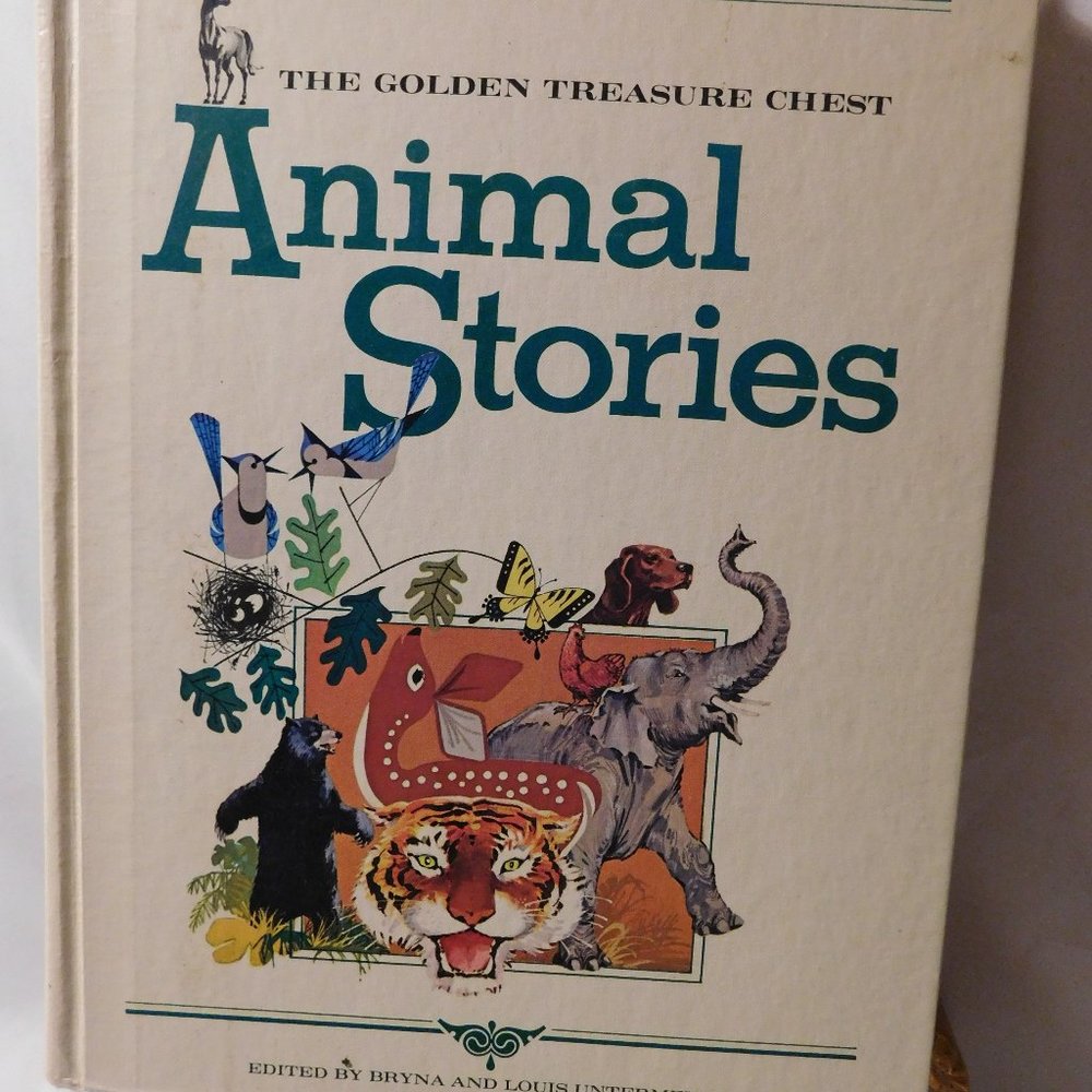 THE GOLDEN TREASURE CHEST ANIMAL STORIES VINTAGE BOOK 1968
